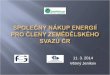 Společný nákup energií pro členy Zemědělského svazu ČR