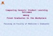 Comparing Generic Student Learning Outcomes  among  Fresh Graduates in the Workplace