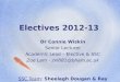 Electives 2012-13