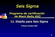 Seis Sigma Programa de certificación  de Black Belts ASQ