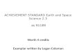 ACHIEVEMENT STANDARD Earth and Space Science 2.3  as 91189