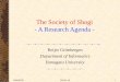 The Society of Shogi - A Research Agenda -