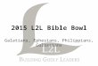 2015 L2L Bible Bowl
