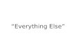 “Everything Else”