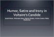 Humor, Satire and Irony in Voltaire's  Candide