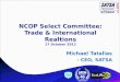 NCOP Select Committee: Trade & International Realtions 17 October 2012