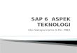 SAP 6  ASPEK TEKNOLOGI