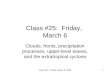 Class #25:  Friday,  March 6