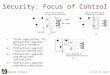 Security: Focus of Control