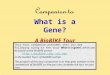 What is a Gene? A BioBIKE Tour