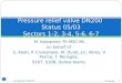 Pressure relief valve DN200  Status 05/03 Sectors 1-2, 3-4, 5-6, 6-7
