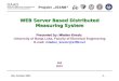 WEB Server Based Distributed Measuring System