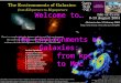 Welcome to… The Environments of Galaxies:         from kpc       to Mpc