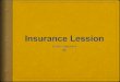 Insurance  Lession