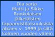 Matti Ruokolainen 2.1.1872 – 4.7.1945 Sikke Ruokolainen Os. Torvinen 5.1.1874 – 13.4.1951