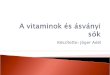 A vitaminok és ásványi sók