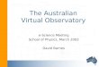 The Australian Virtual Observatory