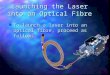 Launching the Laser into an Optical Fibre