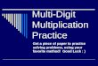 Multi-Digit Multiplication Practice