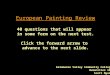 European Painting Review 40 questions that will appear  in some form on the next test