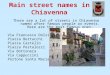 Main street names in Chiavenna