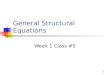 General Structural Equations