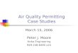 Air Quality Permitting Case Studies