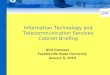 Information Technology and Telecommunication Services Cabinet Briefing