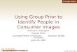 Using Group Prior to Identify People In Consumer Images