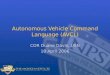 Autonomous Vehicle Command Language (AVCL)