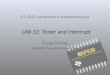 LAB 12: Timer and Interrupt