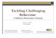 Tackling Challenging Behaviour  Children Detention Schools