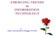 EMERGING TRENDS in INFORMATION  TECHNOLOGY