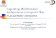 Exploiting Multithreaded Architectures to Improve Data Management Operations