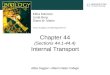 Chapter 44 (Sections 44.1-44.4) Internal Transport
