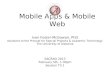 Mobile Apps & Mobile Web