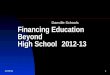 Financing Education Beyond  High School2012-13