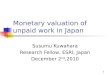 Monetary valuation of unpaid work in Japan