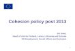 Cohesion policy post 2013