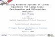 Solving Bordered Systems of Linear Equations for Large-Scale Continuation and Bifurcation Analysis
