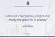 Lietuvos energetik³ profesinio mokymo patirtis ir planai