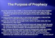 The Purpose of Prophecy
