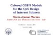 Colored GSPN Models  for the QoS Design  of Internet Subnets
