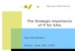 The Strategic Importance of IT for SAIs