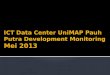 ICT Data Center  UniMAP Pauh  Putra Development Monitoring Mei 2013