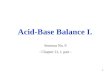 Acid-Base Balance I