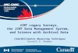 JCMT Legacy Surveys, the JCMT Data Management System,  and Science with Archival Data