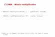 CS 240A :  Matrix multiplication
