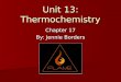 Unit 13: Thermochemistry