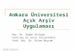 Ankara Üniversitesi Açık Arşiv Uygulaması